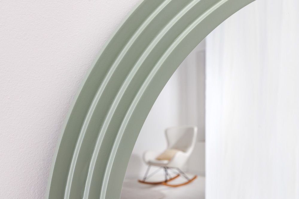 Design Wandspiegel WAVE 160cm salbeigrün