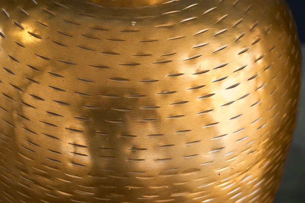Elegantes Vasen 2er Set ORIENTAL 32cm gold im Rice Hammerschlag Design