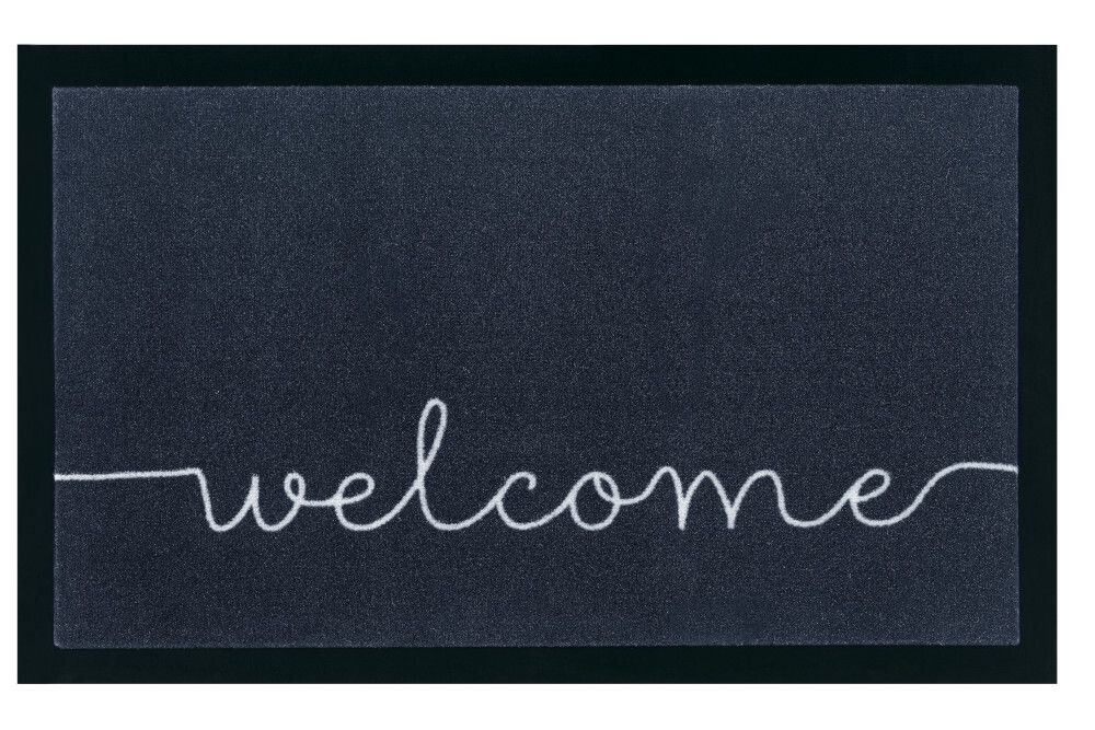 Strapazierfähige Fußmatte CLEAN WELCOME 75x45cm Fußabtreter anthrazit