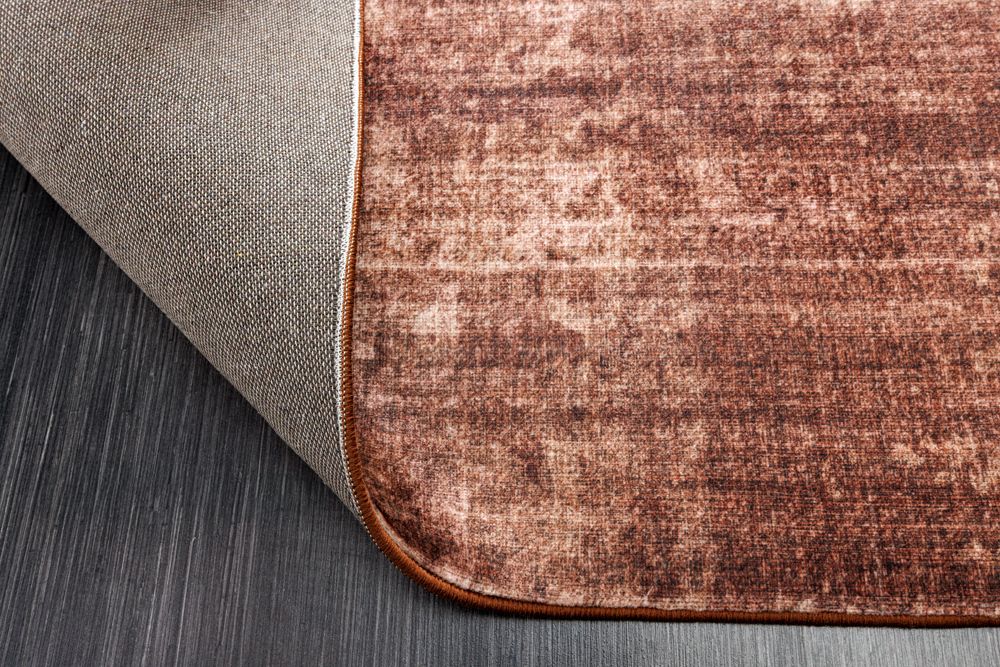 Moderner Teppich SOFT TOUCH 230x160cm kupfer braun Kurzflor Indoor-Teppich