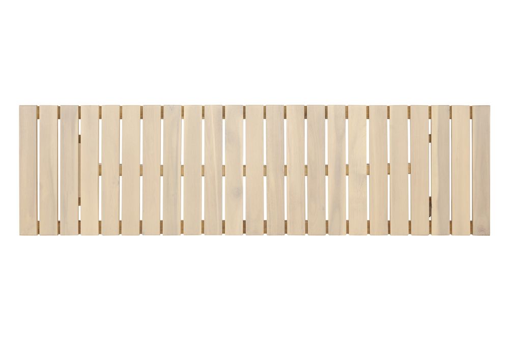 In- und Outdoor Sitzbank BALI 110cm natur hell Akazienholz wetterfest Balkonbank