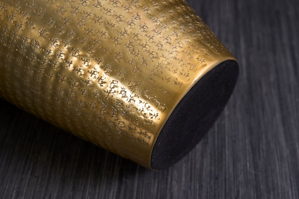 Elegante Vase ORIENTAL 50cm gold im Wild Hammerschlag Design