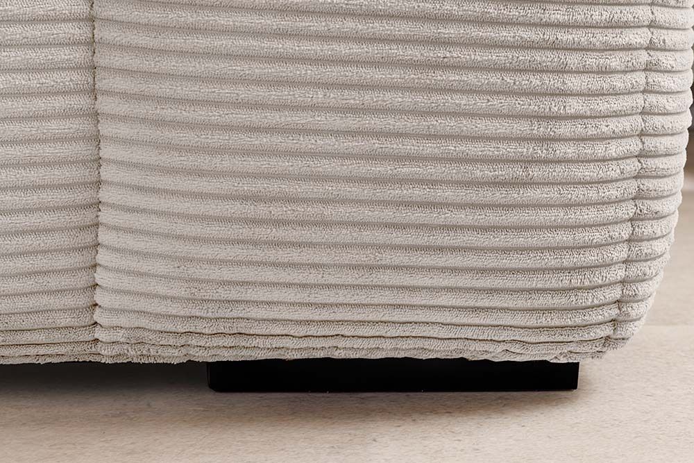 Modernes Sofa ZERO GRAVITY 240cm beige Cord 3-Sitzer Couch