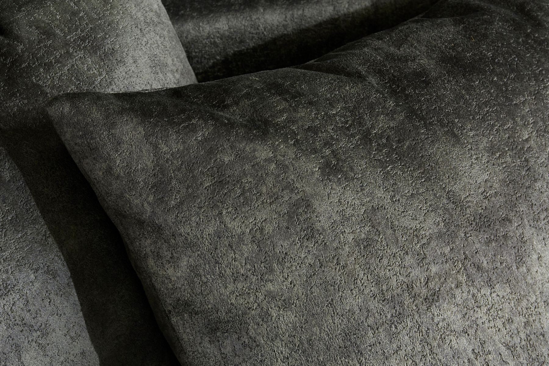 Big Sofa ELEGANCIA 285cm moosgrün Microfaser XXL Couch inkl. Kissen Federkern