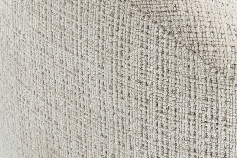Drehbarer Design Sessel ALPINE beige Chenille Cremona 360° mit Armlehnen