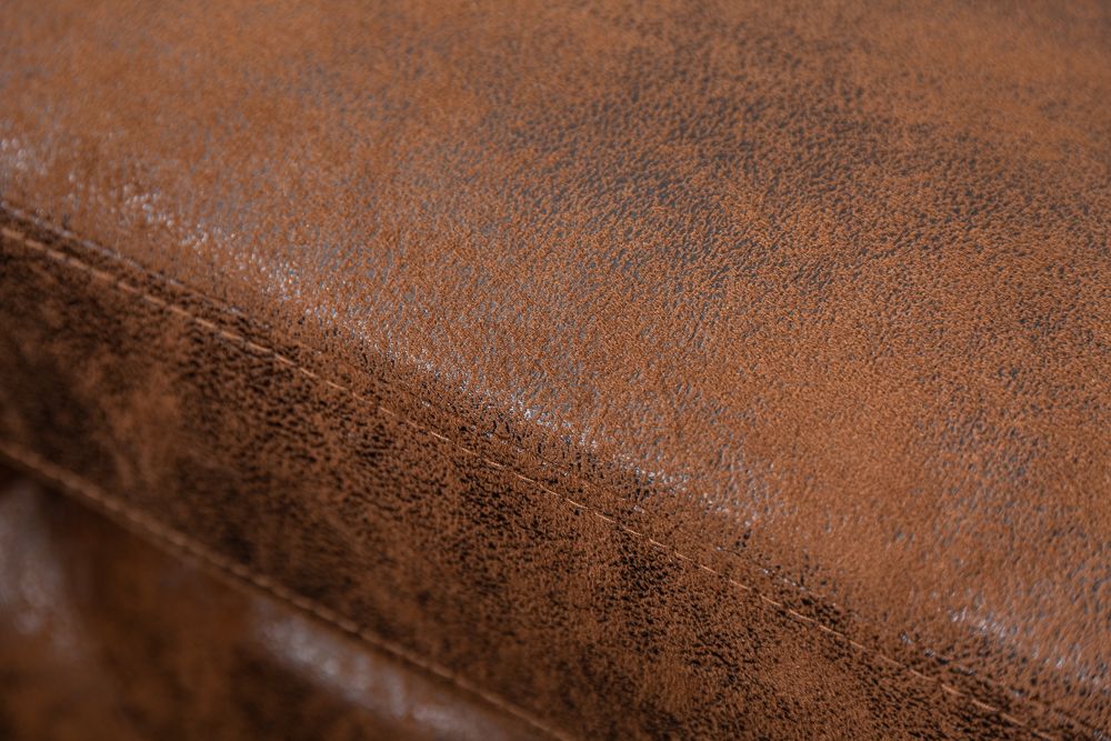 Chesterfield Ecksofa MODERN BAROCK 275cm antik braun Microfaser 3-Sitzer Federkern