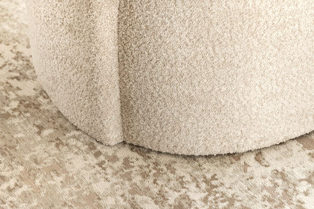 Extravagantes Sofa ELEMENTAL 180cm champagner beige Feinstrick Bouclé 2-Sitzer
