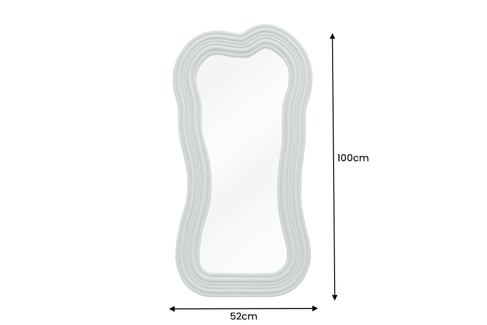 Design Wandspiegel ALICE II 100cm pastell salbeigrün