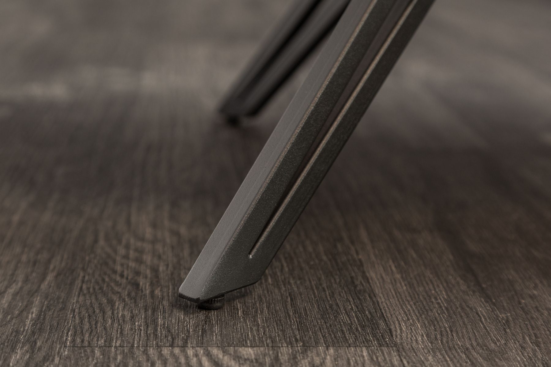 Drehbarer Design Stuhl EUPHORIA petrol Samt mit Armlehne Metallgestell schwarz