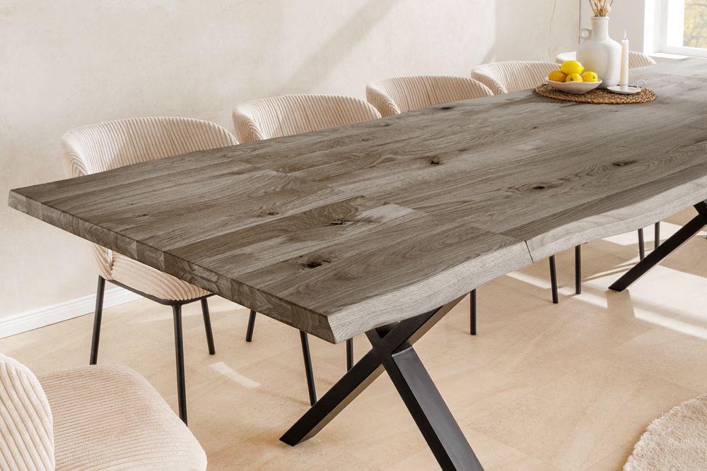 2er Set Ansteckplatten WILD OAK 50cm smoke finish Wildeiche Verlängerung Baumkante
