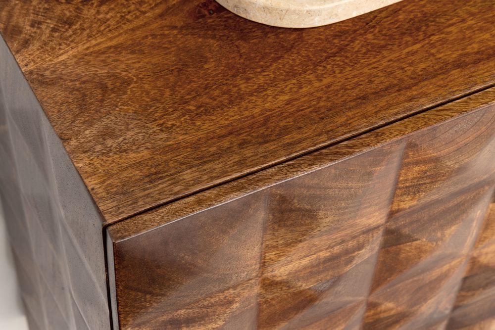 Massives Sideboard VULCANO 180cm hängend natur Mangoholz