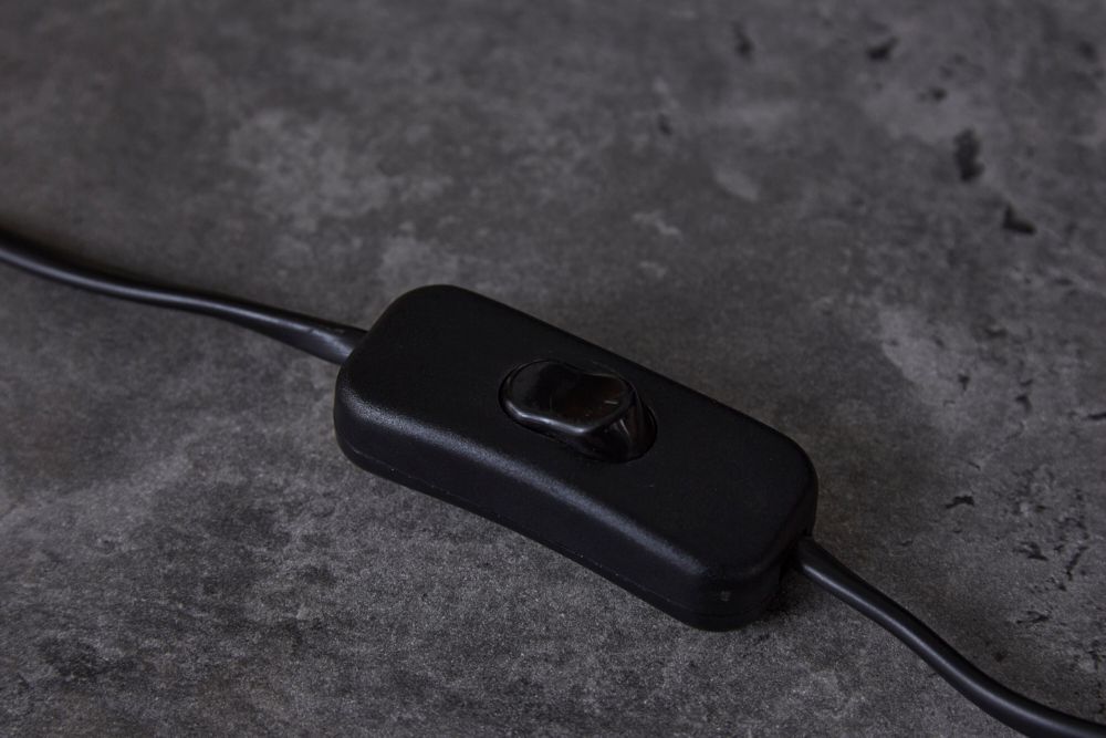 Design Tischlampe NOBLE 55cm weiß Marmorfuß Stoffschirm