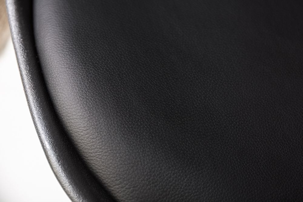 Design Stuhl SCANDINAVIA MEISTERSTÜCK schwarz goldene Beine
