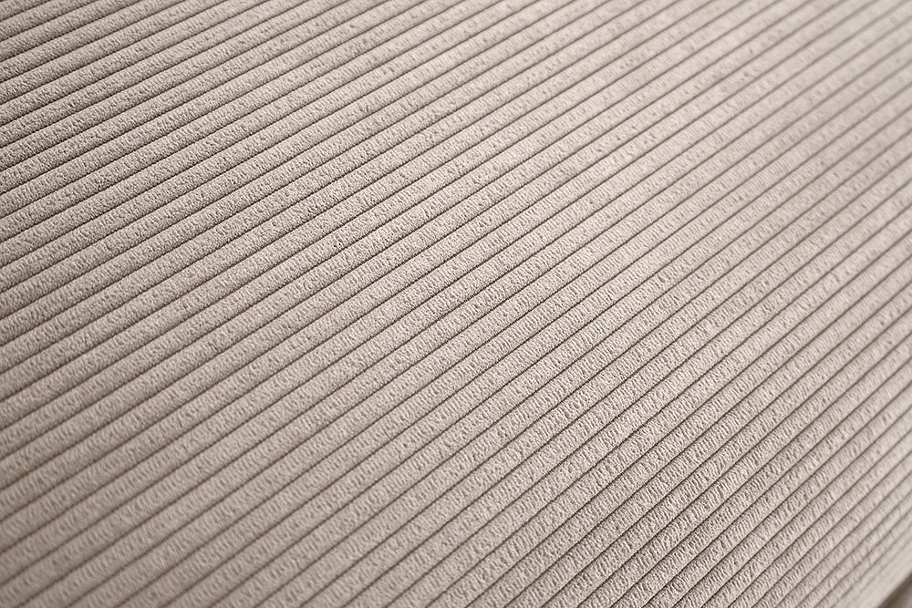 Großer Sitzhocker HEAVEN 100cm greige Cord Sofahocker abnehmbarer Bezug