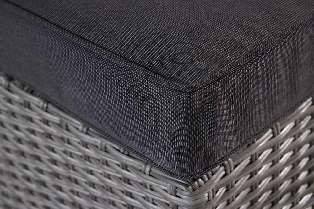 Outdoor Gartenlounge Set XXL MODULAR grau Polyrattan Sitzgruppe wetterfest inkl. Kissen