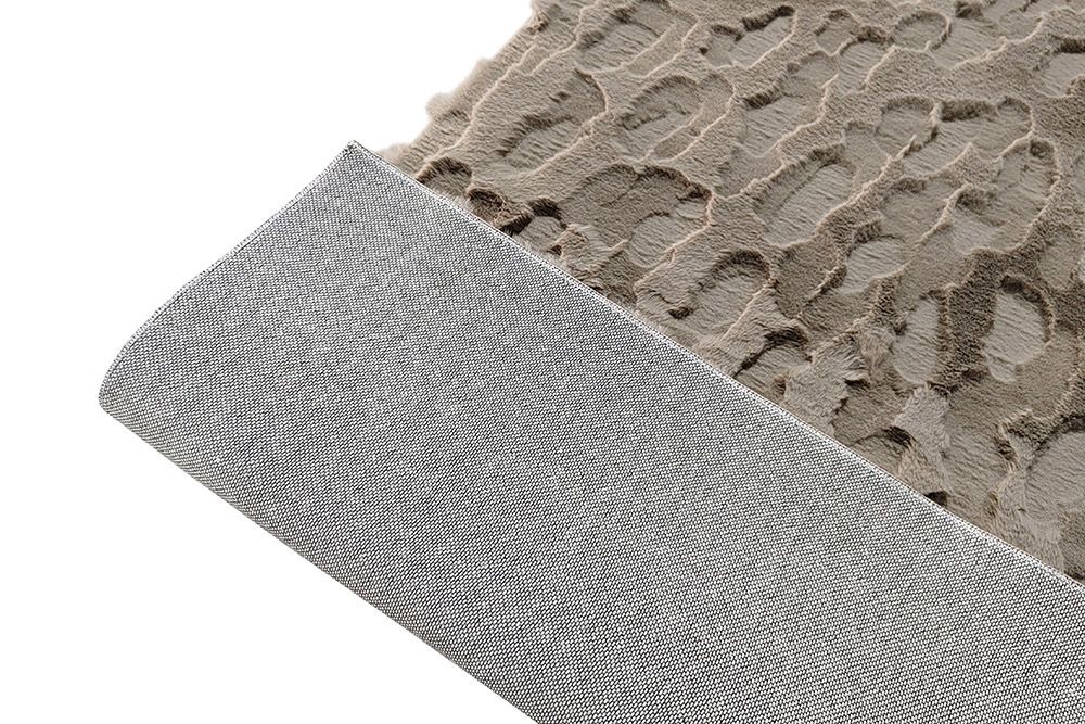3D Hochflor Teppich DUNE 230x160cm taupe Hoch-Tief-Effekt