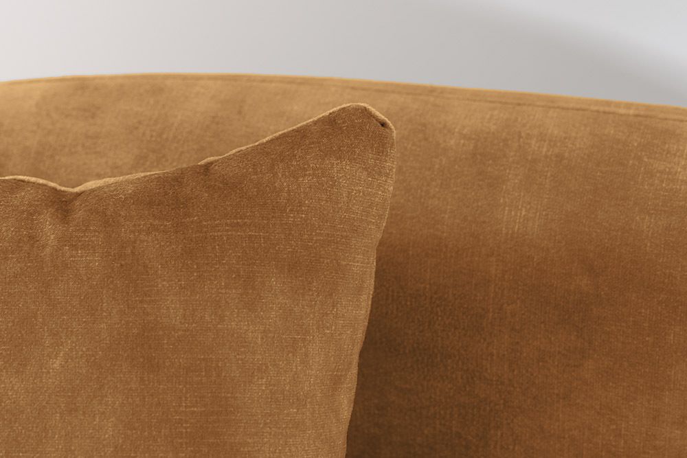 Extravagantes Sofa ELEMENTAL 180cm senfgelb Samt 2-Sitzer Couch Federkern