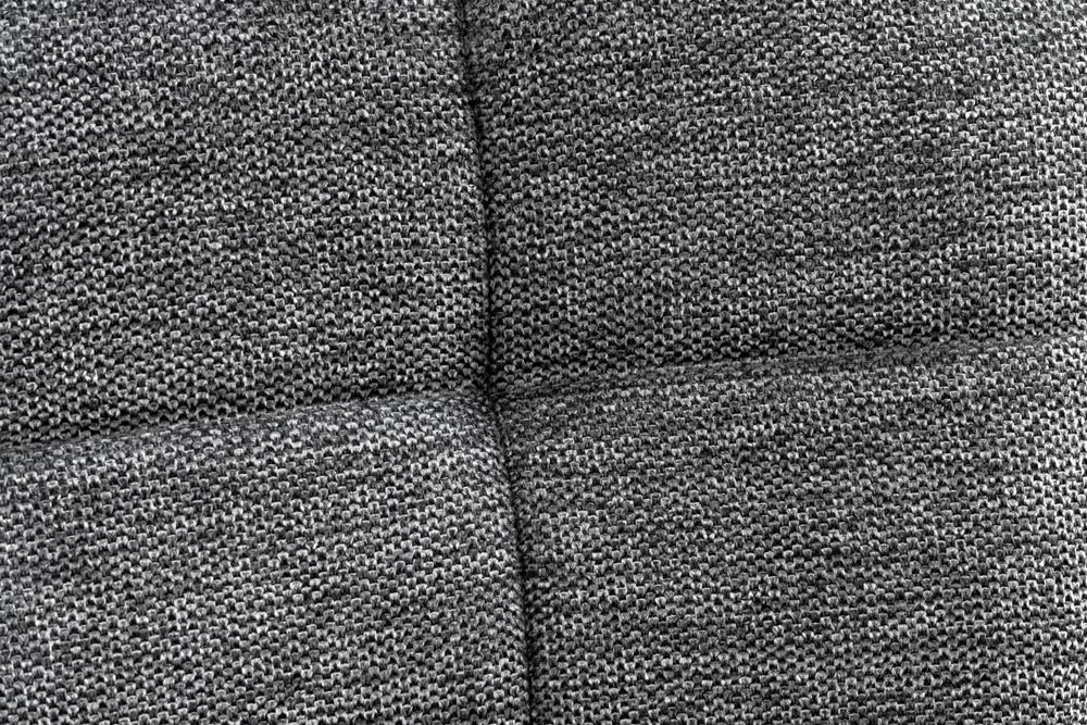 Moderner Sessel SCANDINAVIA grau Strukturstoff schwarze Metallbeine mit Armlehnen