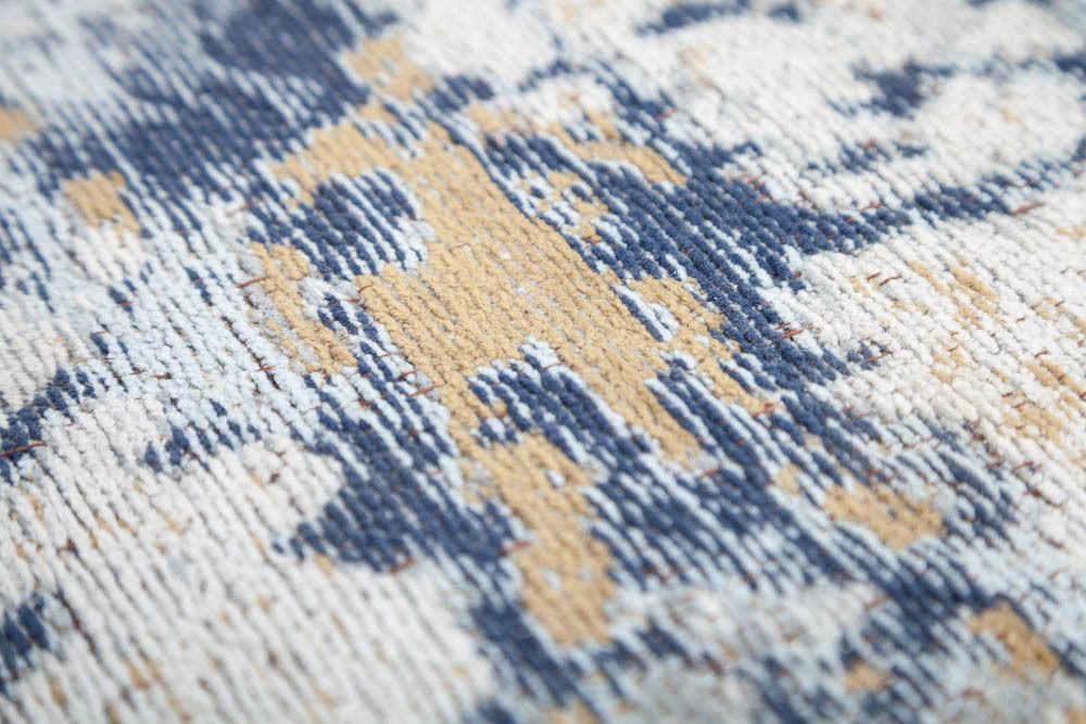 Design Teppich ABSTRAKT XXL 350x240m grau blau Baumwolle