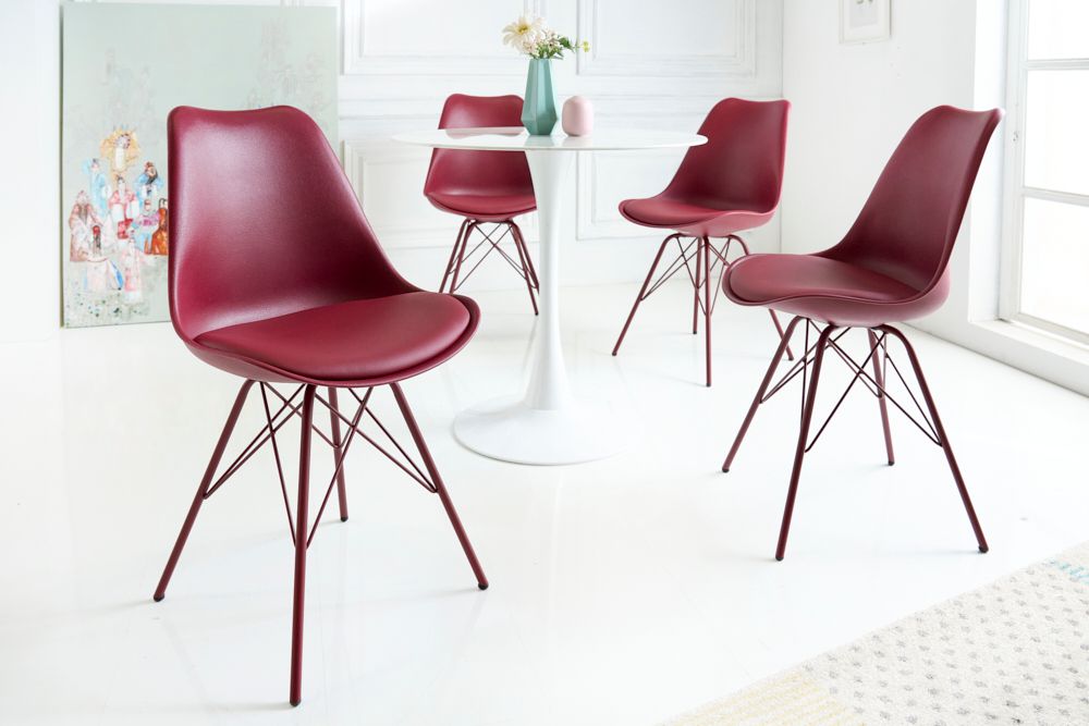 Retro Stuhl SCANDINAVIA MEISTERSTÜCK rot