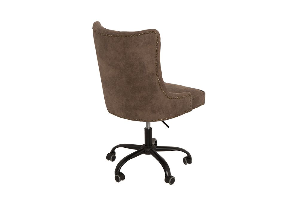 Höhenverstellbarer Bürostuhl VICTORIAN vintage taupe mit Armlehne