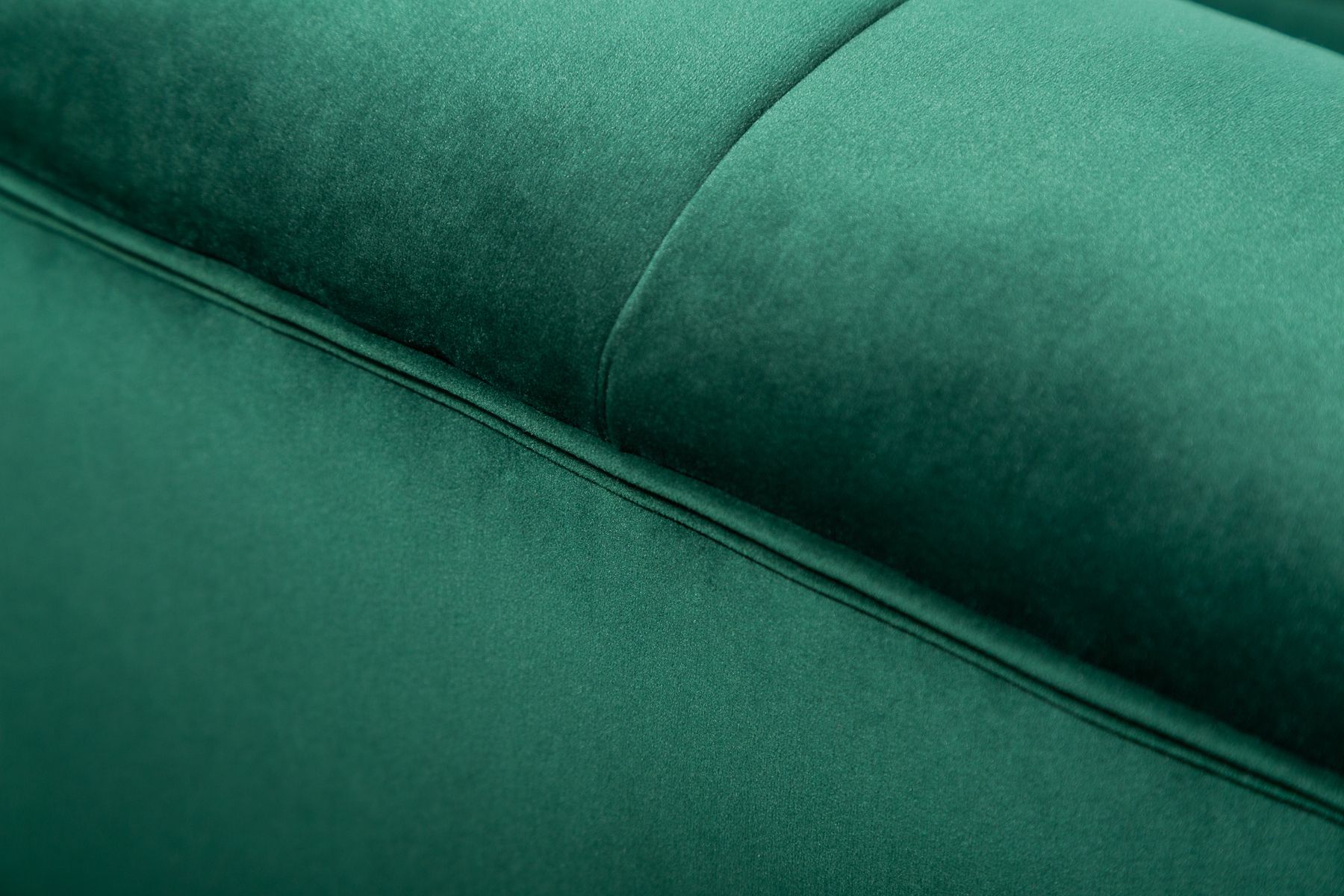 Design 3-Sitzer Sofa NOBLESSE 225cm smaragdgrün Samt Federkern goldene Metallfüße
