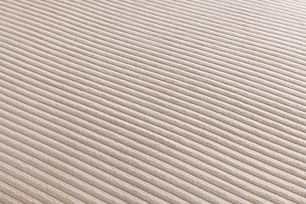 Design Ecksofa ATMOSPHERE XL 245cm champagner beige Cord Federkern inkl. Kissen