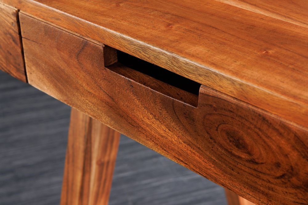 Massiver Sekretär MONSOON 100cm natur Akazienholz Schreibtisch