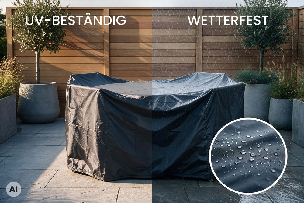 Runde Schutzhaube PRESTIGE PROTECT 180cm anthrazit Abdeckung Sitzgruppe wetterfest