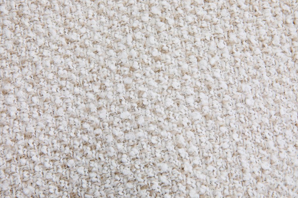 3-Sitzer Sofa SIXTH SENSE 210cm beige Bouclé-Strickstoff mit Nosagfederung und Daunenfedern