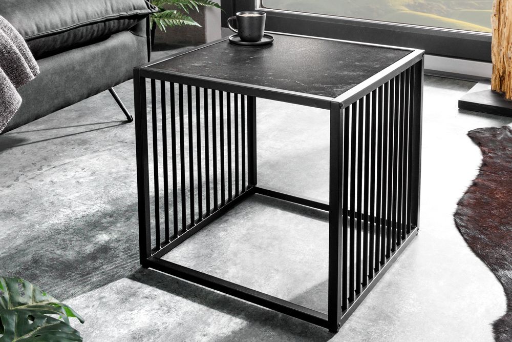 Design Beistelltisch ARCHITECTURE 40cm graphit Metall