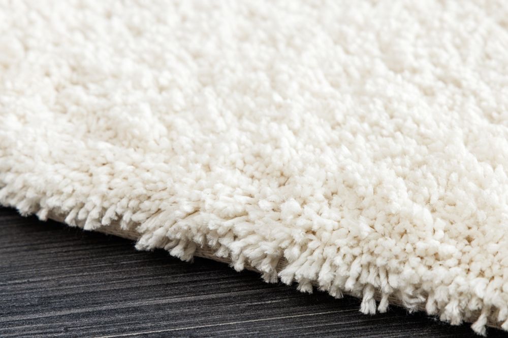 Design Teppich ORGANIC 180x120cm creme Hochflor Indoor-Teppich organische Form