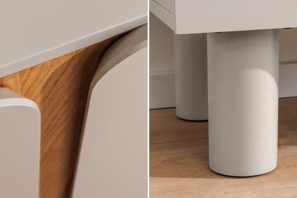 Sideboard COSMO 180cm kaschmir beige Eiche Soft Close Stauraum