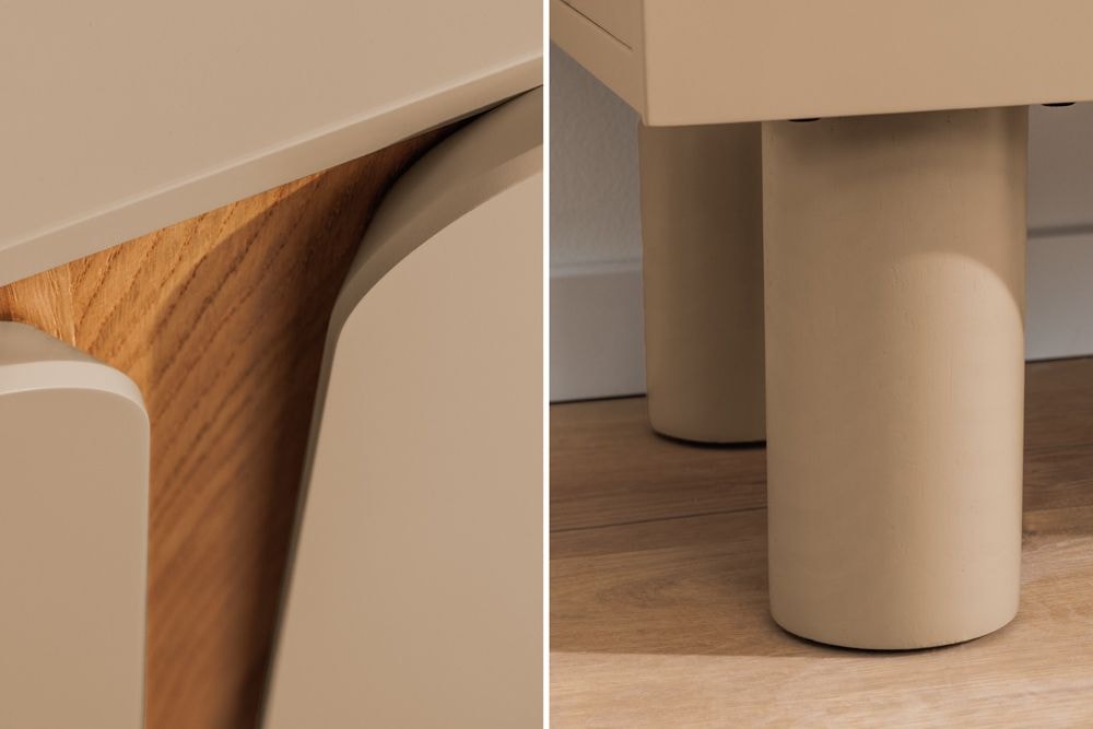 TV-Lowboard COSMO 180cm greige Eiche Soft Close Stauraum
