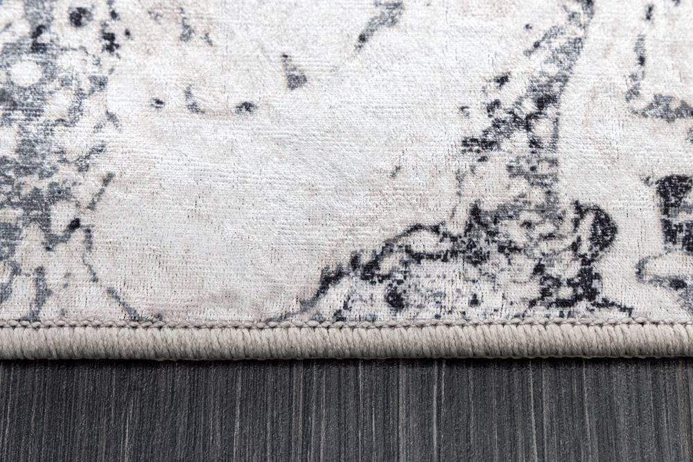 Design Teppich ART RUGS 230x160cm weiß grau Flachgewebe Indoor