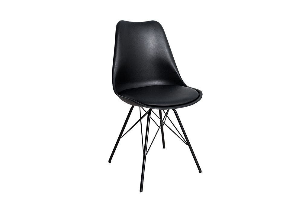 Retro Stuhl SCANDINAVIA MEISTERSTÜCK schwarz