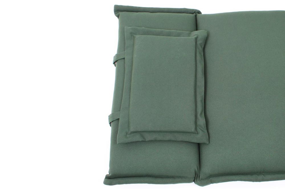 Outdoor Kissen ROG 58x196cm grün Polster-Auflage für Gartenliege