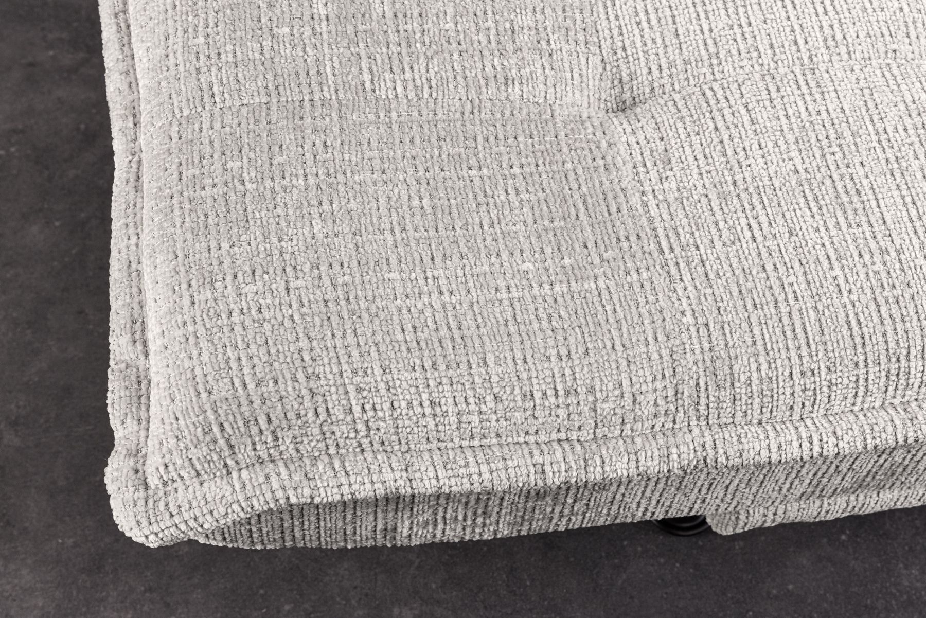 Modernes Schlafsofa JAZZ 190cm champagner beige Chenille 3-Sitzer Couch