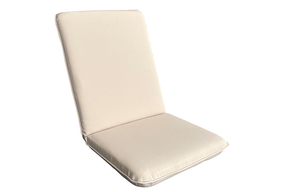 Outdoor Sitzkissen COMFORT LINE 50x100cm beige für Niedriglehner-Stuhl Polsterauflage