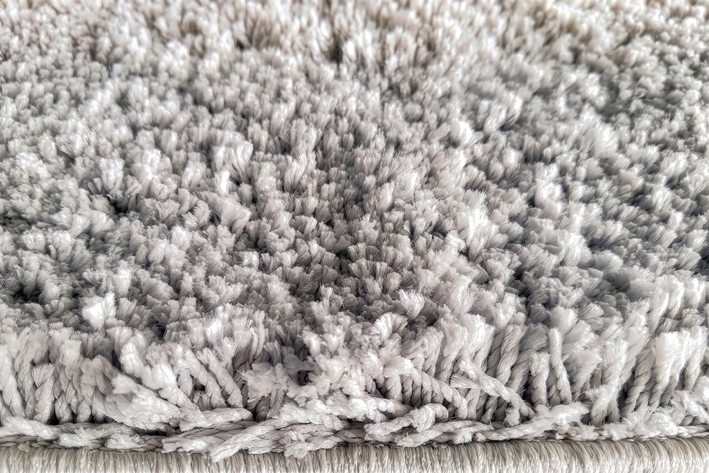 Design Teppich ORGANIC 350x240cm creme Hochflor Indoor-Teppich organische Form