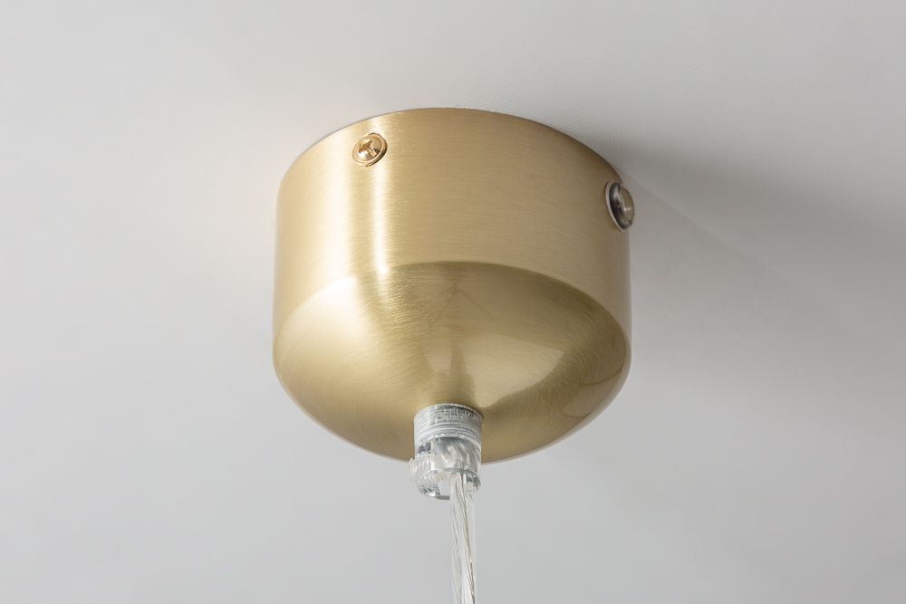 Moderne Hängeleuchte GOLDEN BALL 30cm gold Hängelampe höhenverstellbar