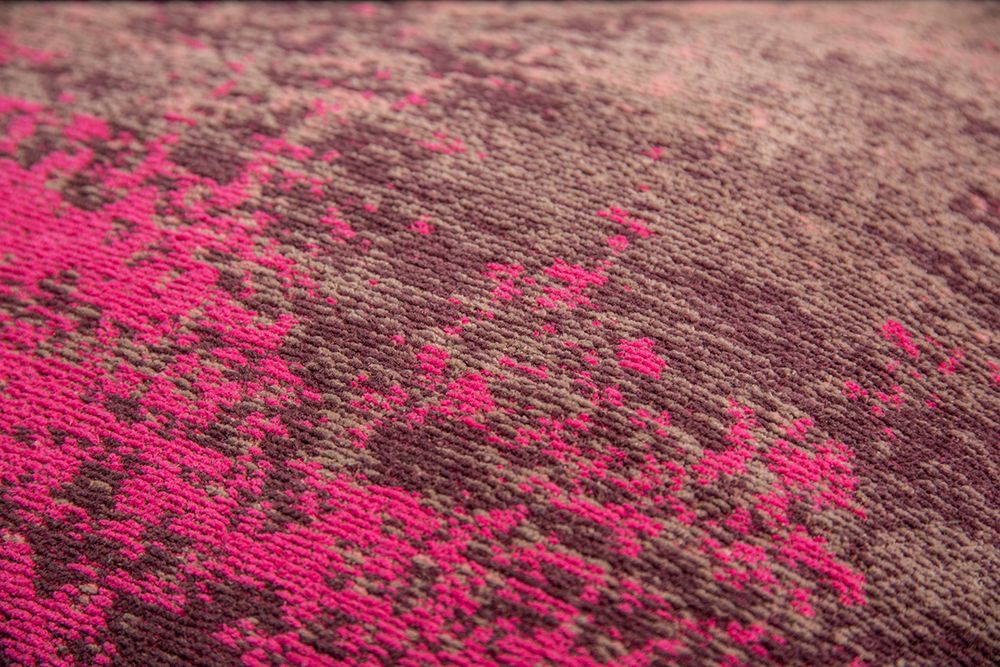 Design Bodenkissen XL MODERN ART 70cm rot pink abstraktes Muster Sitzpouf
