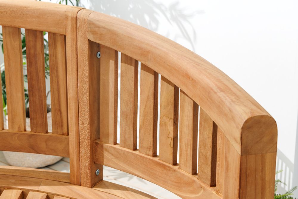 Massive Gartenbank XXL EMPIRE TEAK 150cm natur Teakholz