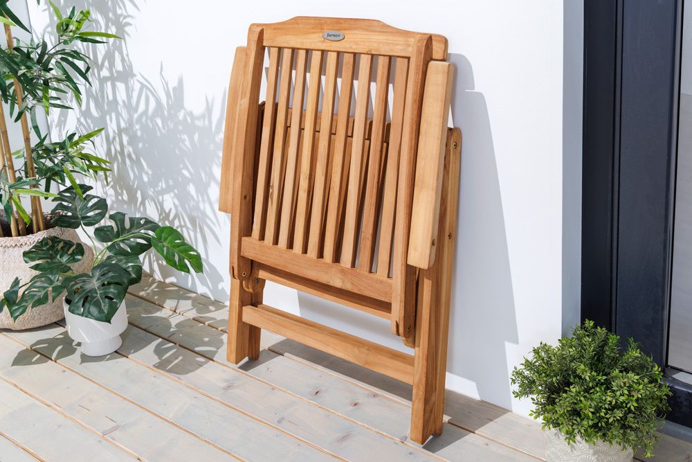 Massiver Gartenstuhl EMPIRE TEAK Teakholz klappbar