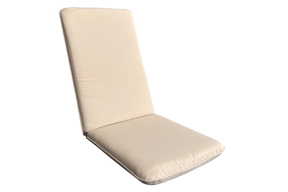 Outdoor Sitzkissen COMFORT LINE 50x122cm beige für Hochlehner-Stuhl Polsterauflage