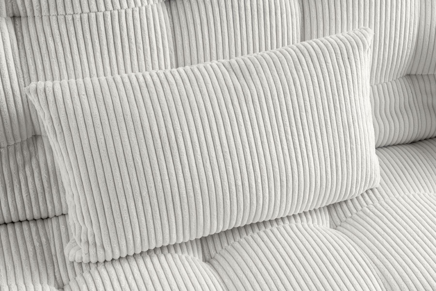 Modernes Schlafsofa JAZZ 190cm beige Cord 3-Sitzer Couch