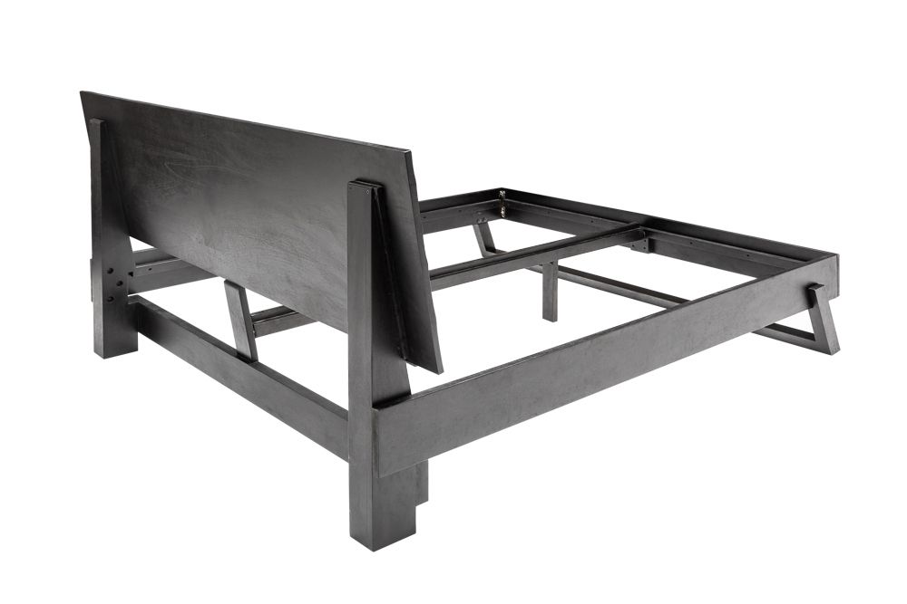 Design Bett SCORPION 180x200cm schwarz Mangoholz 3D Schnitzerei Massivholz Doppelbett