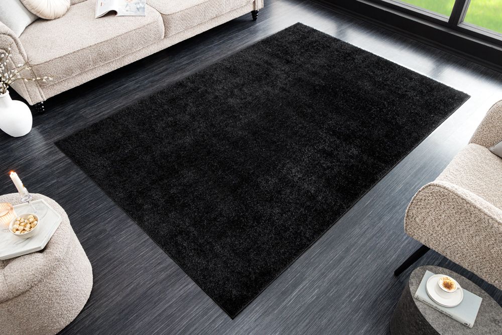 Design Teppich CLOUD 9 230x160cm schwarz Hochflor Indoor-Teppich