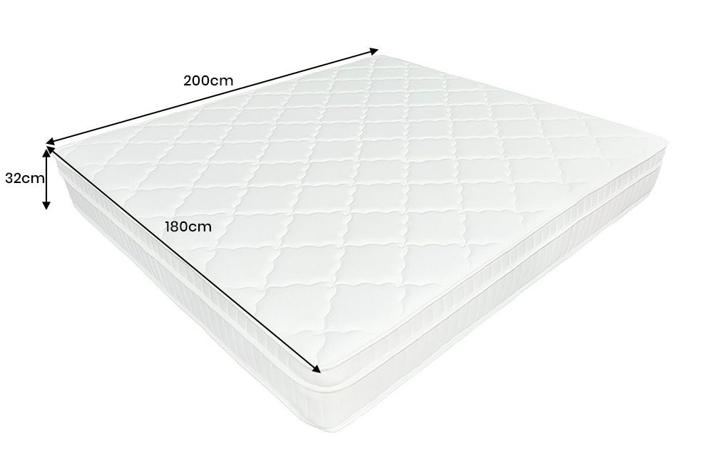 Ergonomische Matratze mit Topper CLOUD FLEX 180x200cm Tonnentaschenfederkern 7-Zonen
