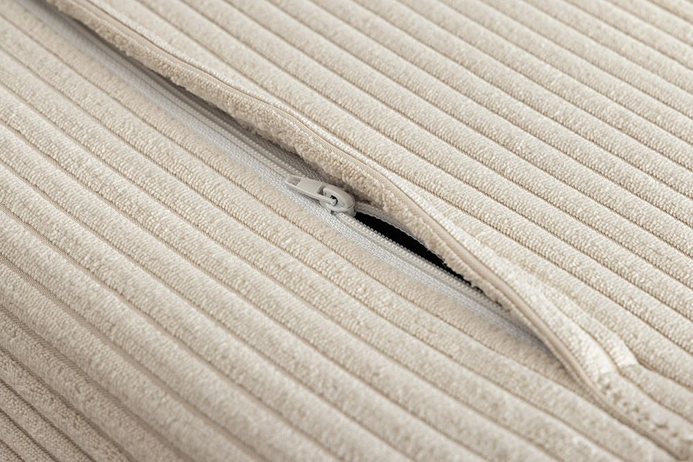 Retro Schlafsessel SMART MULTIFUNCTION 100cm beige Cord Bettfunktion inkl. Kissen